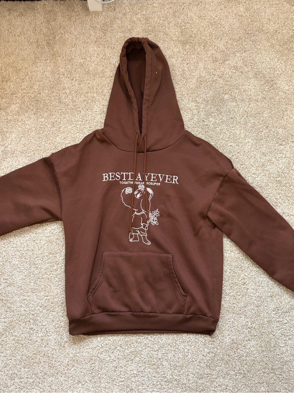 Brown Graphic Hoodie
